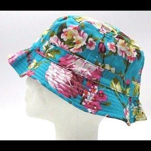 Floral Print Cotton Bucket Hat NWT